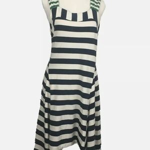 Anthropologie Stripe Stylin Asymmetrical Dress S